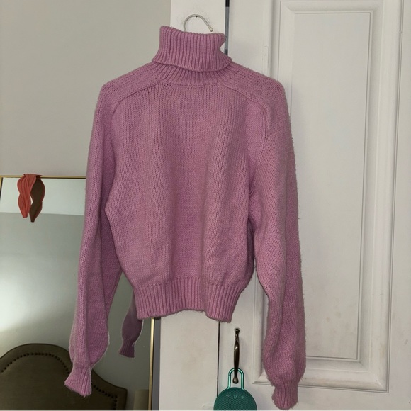 ZARA pink turtleneck sweater - Picture 1 of 3